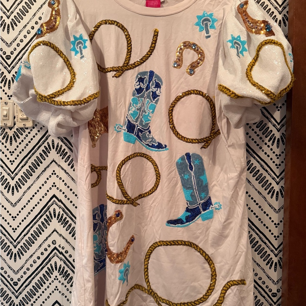 Queen of sparkles cowgirl icon dress